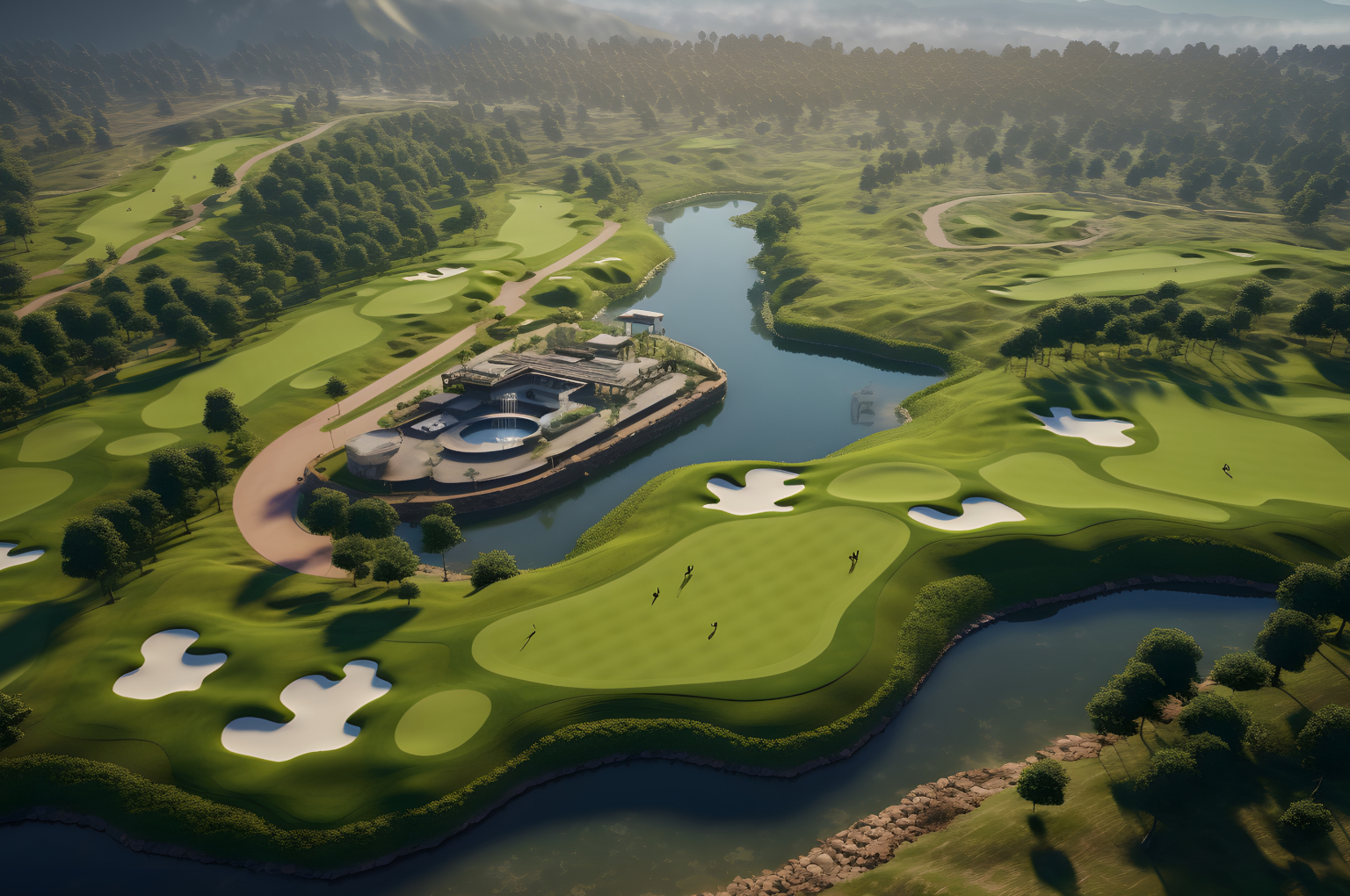 Innovative real estate golf course design by Golf Design India