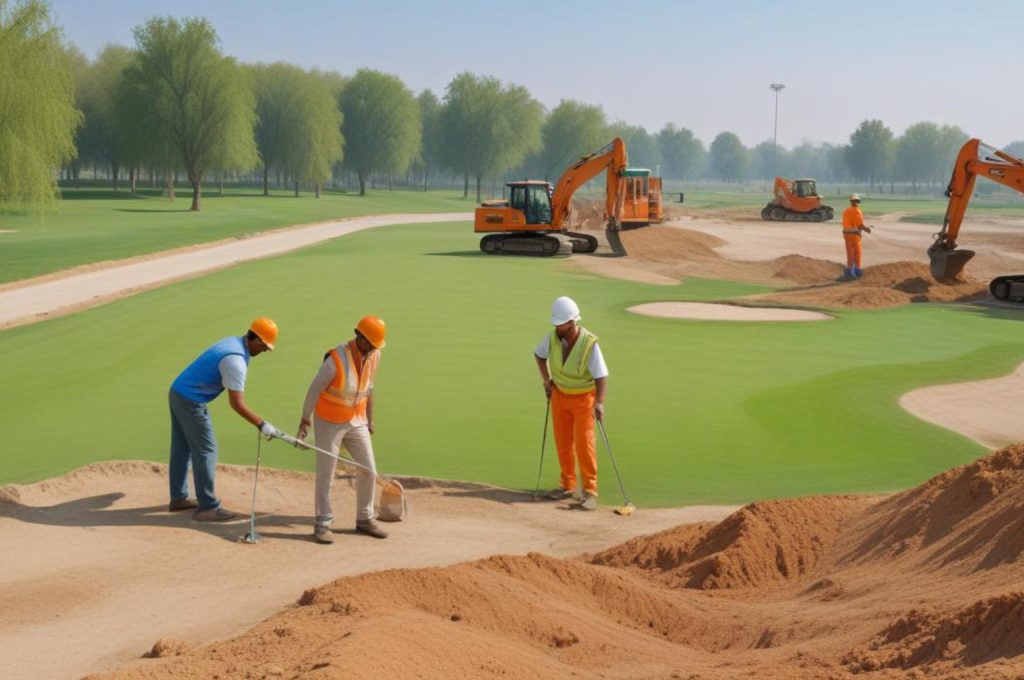 GDI’s renovation work in progress at Chandigarh Golf Club.