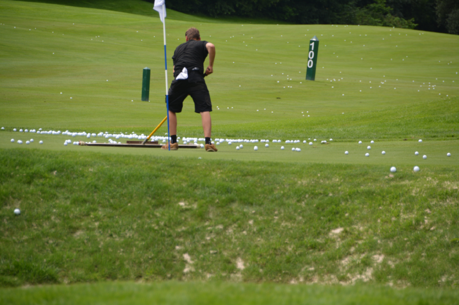 A strategic roadmap showing project phases and key decision points for a golf course development