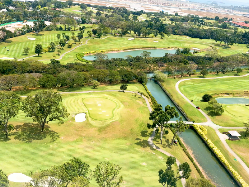 A highly strategic, natural landscape routing plan drafted by the best golf architect in India for an elite residential development.