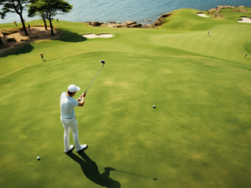 A signature championship green layout engineered by the top golf architect in India incorporating advanced sub-surface hydraulic lines.