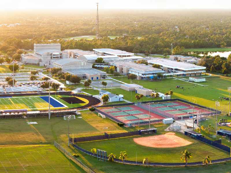 Premium sports facility built on rugged contours showcasing advanced master planning excellence